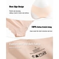 thumbnail image 7 of CuteByte 5 pack Seamless Underwear for Women Hipster Wave Edge Cheeky No Show Bikini Panties Womens S, 7 of 7