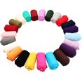 thumbnail image 4 of Collants Multicolores pour Femmes, Bas de Genou Épinglants, Bas de Tenue de Fête(Noir, Rouge), 4 of 4