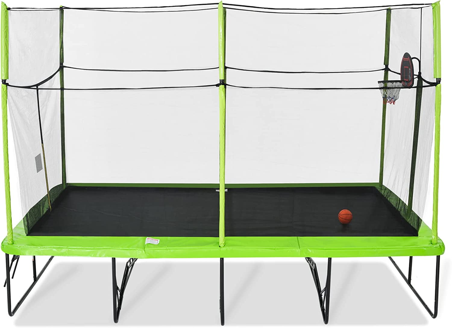 SkyBound Rectangle Recreational Trampoline with Enclosure Net for Kids