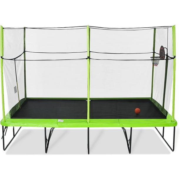 SkyBound Rectangle Recreational Trampoline with Enclosure Net for Kids
