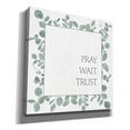 thumbnail image 2 of Epic Graffiti 'Pray Wait Trust Eucalyptus' by Kate Sherrill, Canvas, Wall Art, 12"x12", 2 of 2