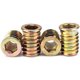 thumbnail image 2 of Enchufe de tornillo M6, piezas de tornillo para muebles, enchufe hexagonal, tuerca hexagonal de madera, kit de herramientas de surtido de tuercas de inserción de muebles (m6 * 15mm), 50 uds. Feliz Sencillez, 2 of 4