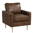 thumbnail image 3 of Lifestyle Solutions Fauteuil Pierson en Similicuir Marron, 3 of 7