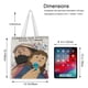 thumbnail image 5 of Common Side Effects Bolso de tela con estampado de lienzo para mujer, bolsa de compras reutilizable y estética, con cremallera interior, regalo para mujer, 35 × 40 cm., 5 of 6