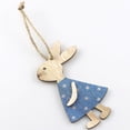 thumbnail image 1 of Easter Bunny Wooden Hanging Ornament Home Piece Rabbit Pendant for Seasonal Wall Display, 1 of 1