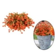 thumbnail image 4 of 12 manojos de flores artificiales de plástico, arbustos y plantas. Naranja 2, 4 of 9