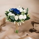 thumbnail image 2 of XmhyTop Ramos de boda para novia y dama de honor, rosas color champán, flores artificiales blancas, ramo para boda, fiesta, decoración de la iglesia, 2 of 5