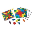 thumbnail image 3 of Learning Resources Parquetry Blocks & 20 Pattern Cards, 53 Piece Set, Ages 4+, Multicolor, 10 L x 10 W in, 3 of 5