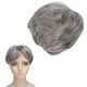 thumbnail image 5 of Peluca Gris De Anciano, Peluca Corta Gris Sintética Transpirable Para Hombres, Para Halloween Para Hombres, 5 of 7