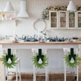 thumbnail image 4 of Christmas Winter Large Artificial Green Wreath Festive Decor For Front Door Window Walls Indoor Outdoor Home Holiday Decoration, 1pcs, 4 of 5