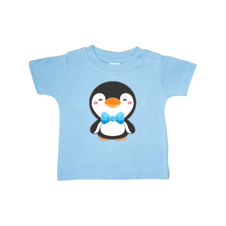 

Inktastic Cute Penguin with Blue Bow Tie Gift Baby Boy or Baby Girl T-Shirt