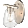 thumbnail image 7 of Millennium Lighting  Ashford 1 Light Metal Wall Sconce in Multiple Finishes with Clear Glass Shade Satin Nickel Nickel Satin, 7 of 7