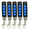 5pcs LOCK Black-Blue-433MHz, variant on Universal 433MHz Cloning Remote Control 4 Buttons | 5 Pack | Garage Door Opener, Electric Gate, Car Alarm Replacement Key Fob