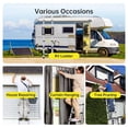 thumbnail image 7 of EastVita 6.6FT Aluminum Telescoping Ladder Folding Collapsible Multi-Purpose Extension Ladder with Non-Slip Feet Portable for Home RV Loft Outdoor Work-Silver, 7 of 7