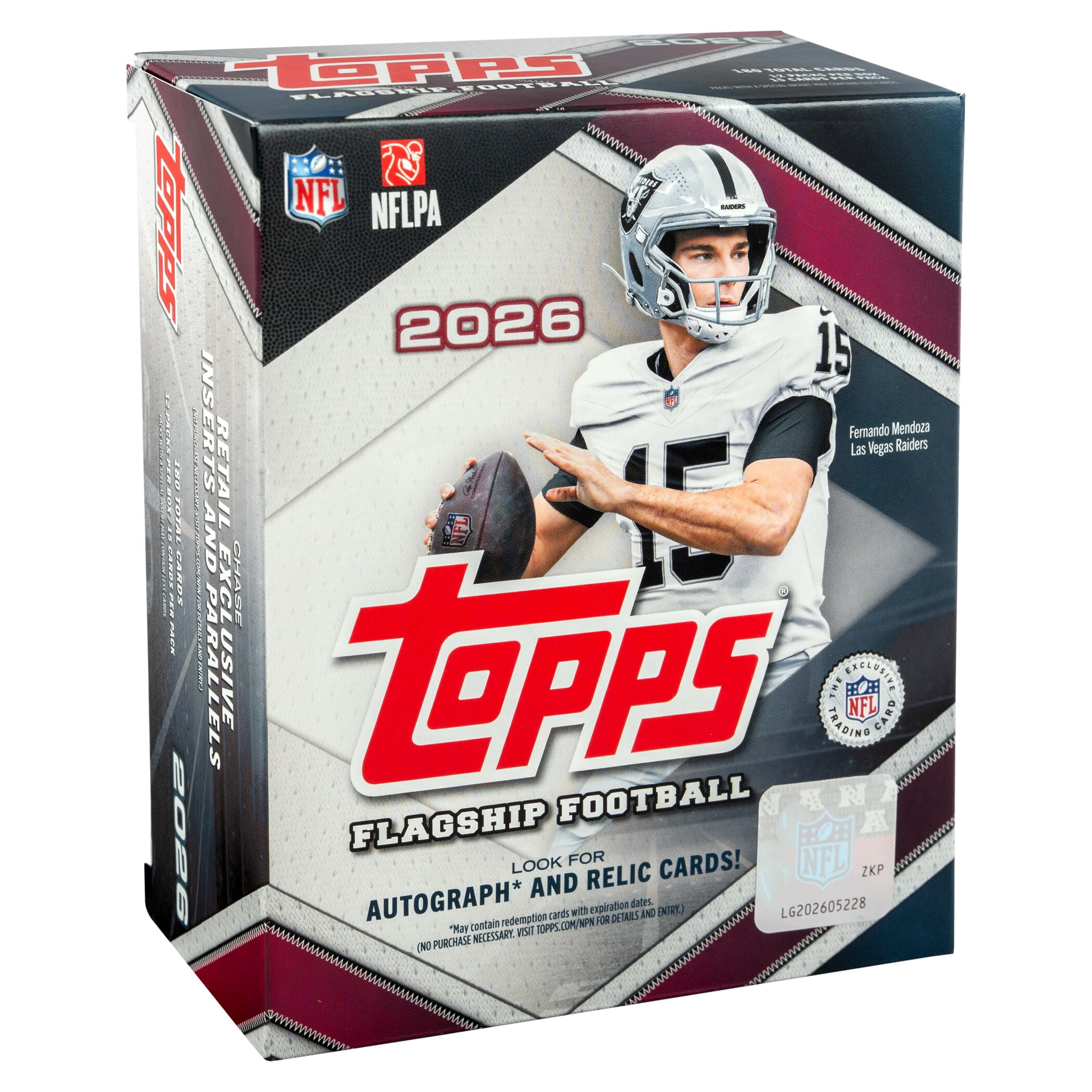 2026 Topps NFL Flagship Football Trading Card Mega Box