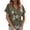 WenDA03_Army Green, variant on V Neck T Shirts for Women Boho Floral Wildflowers Graphic Tees Womens Summer Tops Dressy Casual Cottagecore Going Out Tshirts Women's Clothing Coffee, XXL