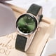 thumbnail image 2 of Reloj de cuarzo informal con correa de PU y esfera redonda para mujer (verde), 2 of 2