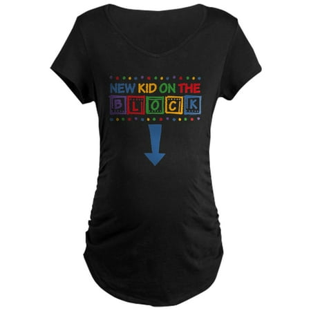 New Kid On The Block Mom - Maternity Dark T-Shirt