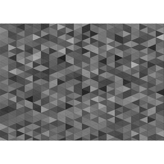 Ahgly Company Machine Washable Indoor Rectangle Transitional Gray Area Rugs, 4' x 6'