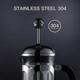 thumbnail image 2 of French Press Coffee Maker(12 Oz),Press System,Heat Resistant Thickened Borosilicate Glass,Durable E, 2 of 5