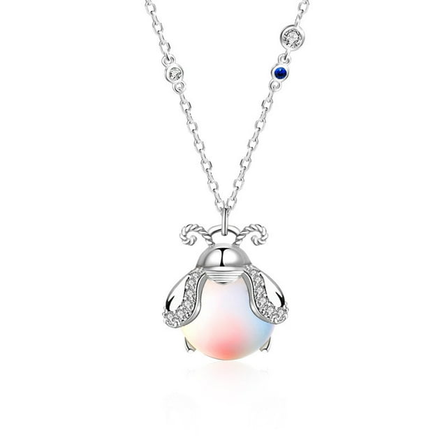 Collar de Luciérnaga TUNC Colgante de murciélago que brilla en la oscuridad para mujer regalo de joyería animal