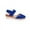 Blue, variant on CFLVAEK Women's Closed Toe Sandals Arch Support Comfort Soft Footbed Flat Sandals Low Wedge Summer Indoor Outdoor Sandal Plus Size 2025 Size 10
