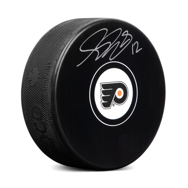 Simon Gagne Rondelle de Hockey des Philadelphia Flyers Autographiée