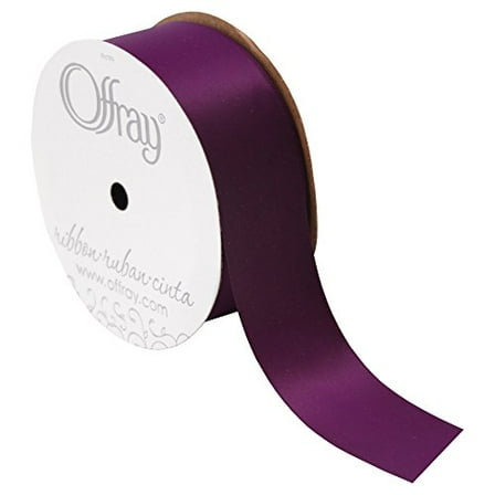 Offray Double Face Satin Ribbon, 1-1/2" Wide, 10 Yards, Grappa