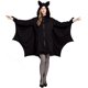 thumbnail image 1 of Creations Womans Black Bat Zip Hoodie Halloween Costumes for Adults, 1 of 5