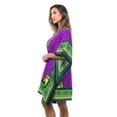 thumbnail image 2 of Riviera Sun African Print Dashiki Caftan for Women (Purple, Small / Medium), 2 of 3