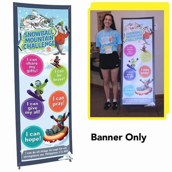 Vbs 2026 Snowball Mountain Challenge Vbs Theme Banner: Find Your Strength in God, (Hardcover)