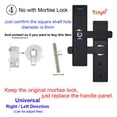 thumbnail image 2 of Door Lock, Electronic Door Lock With Tuya APP Remotely / Biometric Fingerprint /Smart Card / Password /Key ,Easy to Install, 2 of 7