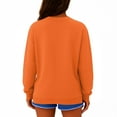 thumbnail image 3 of Dwellite Oversized Sweatshirt for Women, Casual Crewneck Sweatshirts Women Loose Fit Long Sleeve Pullover Tops Cute Soft Shirt Saffron 2XL, 3 of 3