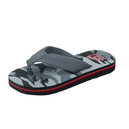 

Starbay Kid s Boy s Camo Print Canvas Strap Flip Flop Comfy Beach Sandals