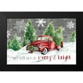 thumbnail image 2 of Robinson, Carol 14x11 Black Modern Framed Museum Art Print Titled - Merry and Bright Christmas Truck, 2 of 5