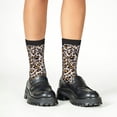 thumbnail image 4 of Fuzoiu Leopard Print Kids Socks For Boys Girls,Grip Crew Socks with Non Slip,Lightweight Stretch Crew Socks,Toddlers Crew Boot Socks, 4 of 5
