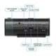 thumbnail image 5 of 180 Degree Rotation Digital Projection Alarm Clock Time Temperature Projection Table Clock for Home Bedroom Electronic LED Clock, 5 of 5