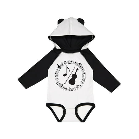 

Inktastic Violin Gift for Student Violinist Gift Baby Boy or Baby Girl Long Sleeve Bodysuit