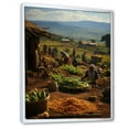thumbnail image 2 of Designart "Tribes Kikuyu African Harvest IV" African Tribes Floater Framed Canvas Wall Art, 2 of 7