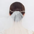 thumbnail image 4 of EeaseCA Peigne à Cheveux en Forme de Fleur en Cristal Mariage Bande pour Cheveux Accessoires pour Cheveux Accessoires de Robe de Mariée pour Femmes (Argent), 4 of 7