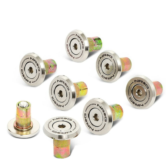 NRG Innovations NRG-FW-380SS NRG Innovations FW-380SS Titanium 24mm Fender Washer Dress Up Kit 8Pcs w/Allen Key