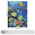thumbnail image 4 of Autua Coral Reef Theme Warm Lightweight Blanket Soft Fleece Throw Blanket for All Seasons 40x50in, 4 of 6
