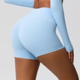 thumbnail image 4 of Lenpel Women's Workout Boyshorts Seamless High Waisted Athletic Yoga Shorts Running Biker Shorts, 4 of 7