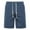 Blue, variant on Njoeus Men's Linen Shorts Men Elastic Waist Drawstring Classic-Fit Casual Beach Short Pants with Pockets Mens Big & Tall Sizes M-5XL