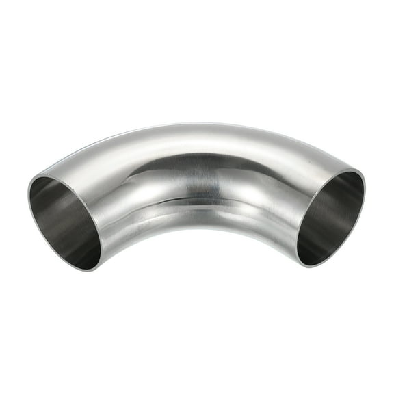 90 Degree Mandrel Bend Elbow, 2 1/2 Inch OD Steel Exhaust Elbow Exhaust Piping Connector 304 Stainless