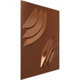 thumbnail image 2 of Ekena Millwork 11 7/8"W x 11 7/8"H Artisan EnduraWall Decorative 3D Wall Panel, Bright Coat Copper (Covers 0.98 Sq. Ft.), 2 of 6