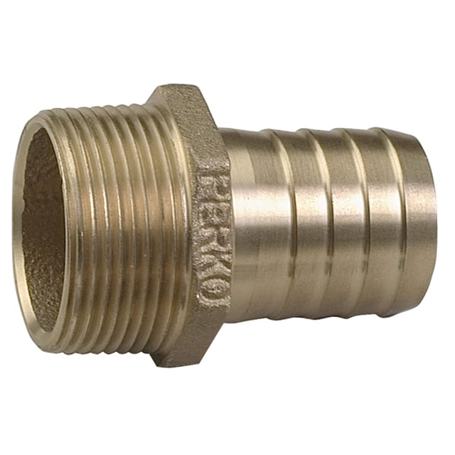 Adaptador Perko 3/4 de tubo a manguera recto en bronce