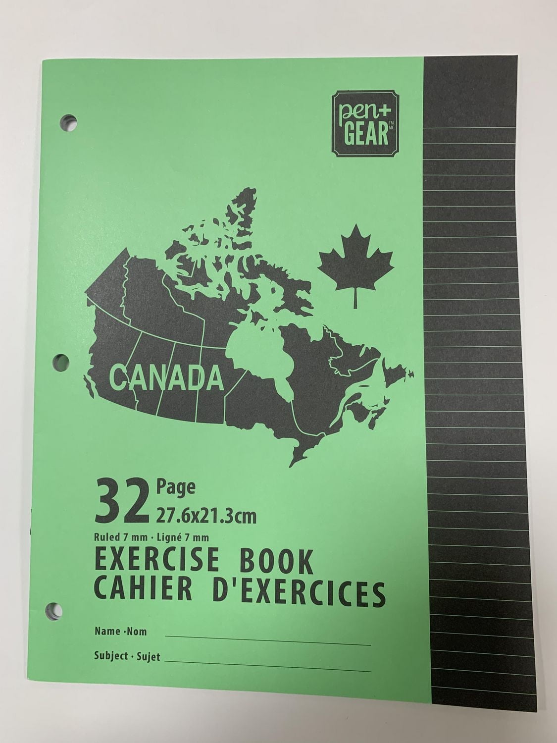 Stylo + engrenage 32pg cahier d'exercices