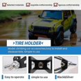 thumbnail image 5 of 1/10 Spare Tire Rack,Metal Rear Spare Tyre Bracket Wheel Holder Carrier for 1/10 Axial SCX10 D90 CC, 5 of 5
