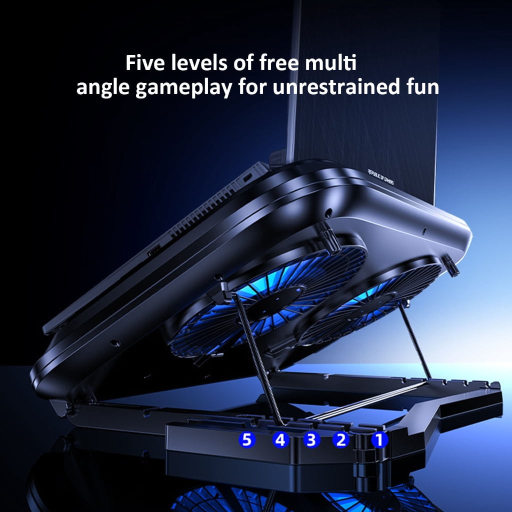 LED Gaming Laptop Cooling Pad Laptop Cooling Stand External Cooling Fan Cooling Laptop 100 Speed Adjustable Accessories